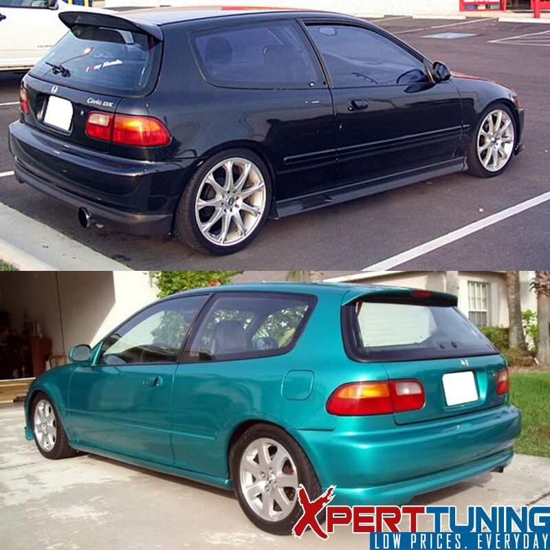 Fits 92-95 Honda Civic Hatchback Type-R Rear Bumper Diffuser Lip Bodykit - Изображение 3 из 4