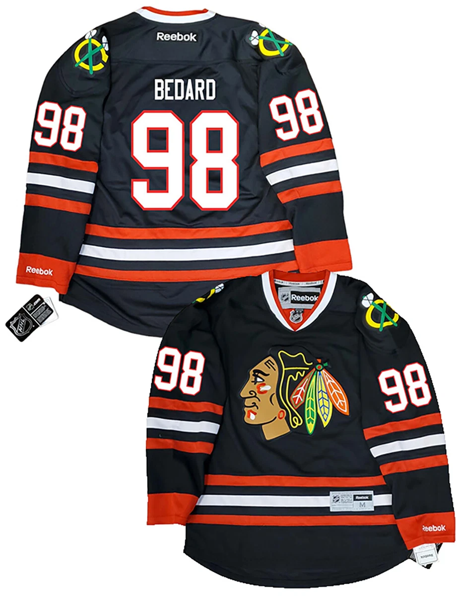 Chicago Blackhawks Connor Bedard #98 Red Premier Stitched Jersey