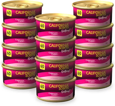 California Scents Coronado Cherry Car Air Fresheners 12 Pack 1.5 Ounce Cans