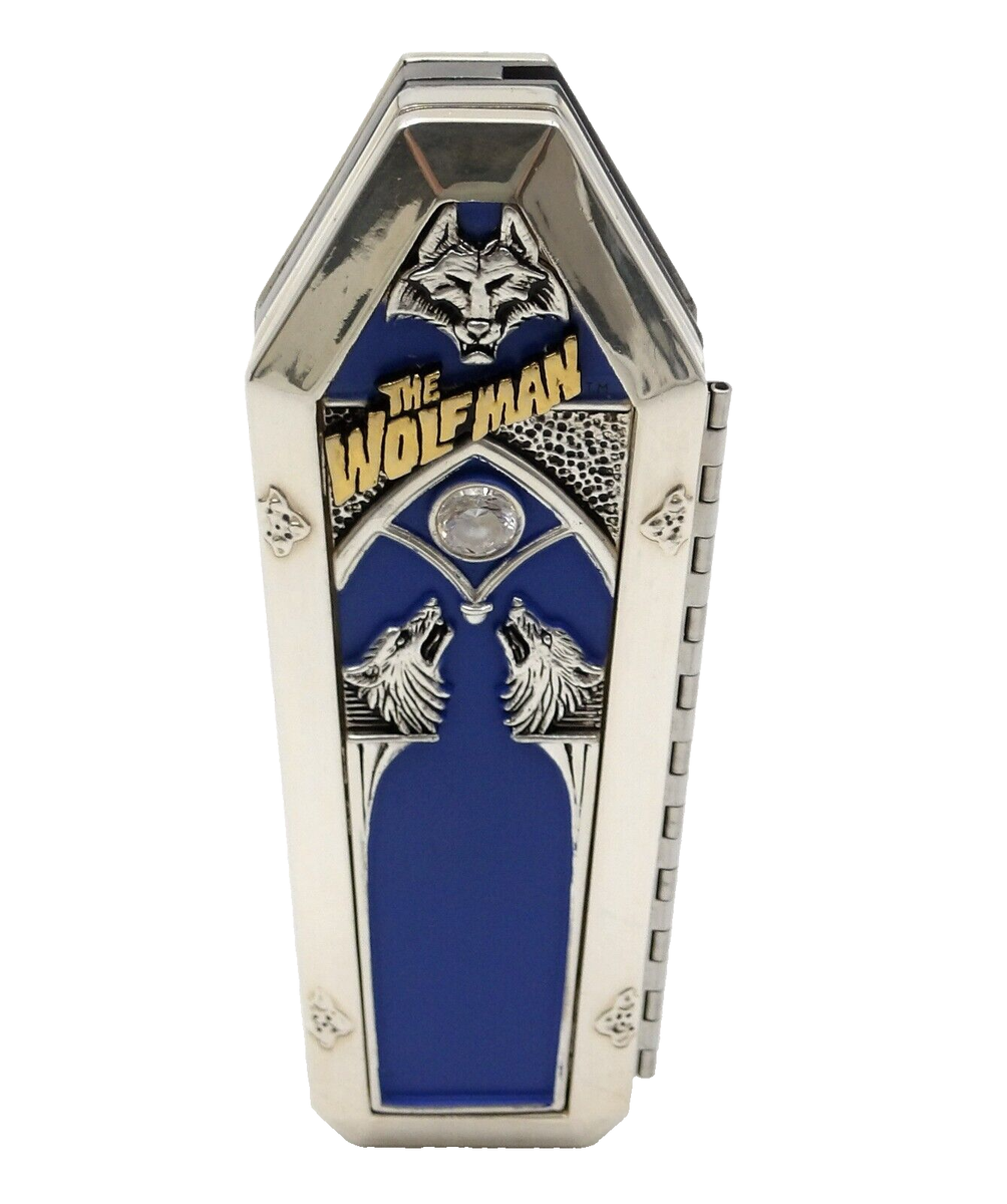 Franklin Mint Wolfman Pocket Knife with Black Case B11XZ97