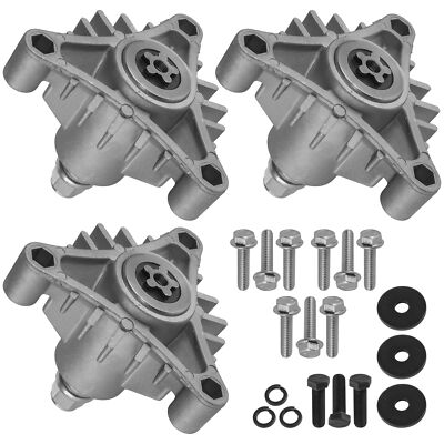 3X Spindle Assembly For Husqvarna 532143651 143651 532137152 46'' 50'' Decks Mandr