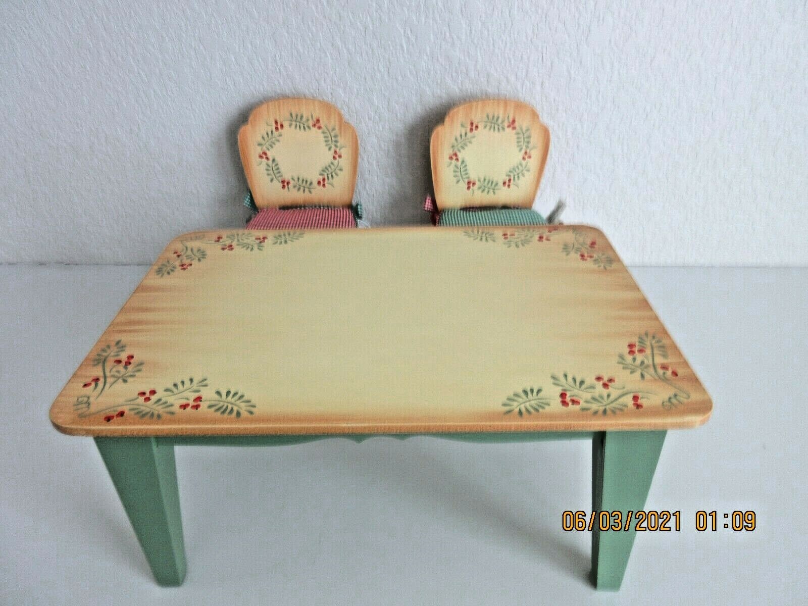 DOLL FURNITURES MUFFY CHAIRS & TABLE (RETIRED) eBay