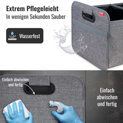 achilles Auto Faltbox Kofferraum-Korb Falt-Korb Box 50 cm x 32 cm x 27 cm grau - Bild 5 von 16