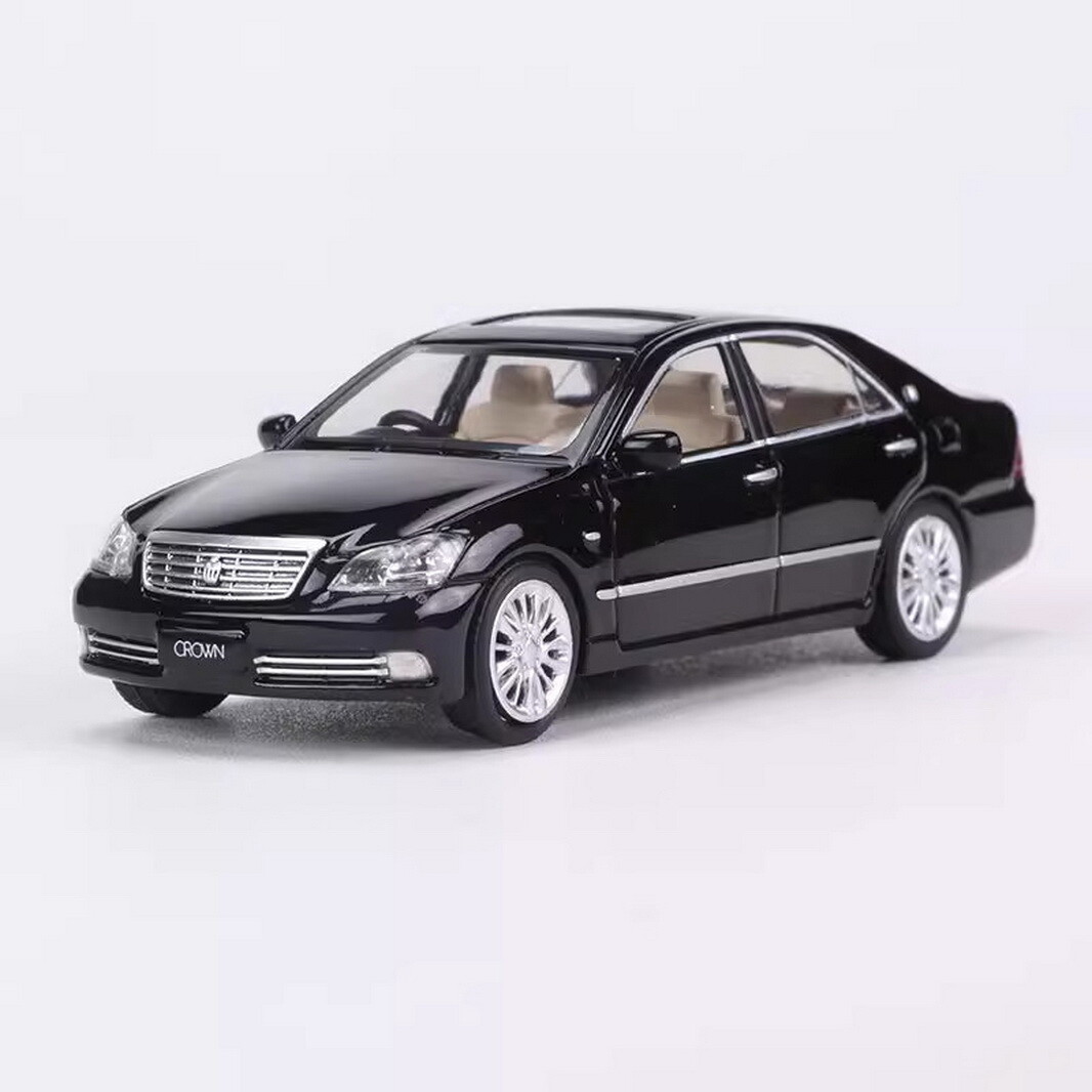 MASDI 1/64 Scale Toyota CROWN 12th Generation 2007 Black Diecast