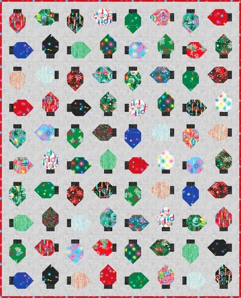 Wishwell By Robert Kaufman – Afterglow – Candles - Cranberry, Fabric BTY