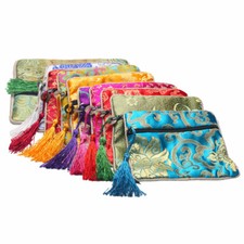 10Pcs Jewelry Pouches Mixed Color for Bracelets and Necklaces