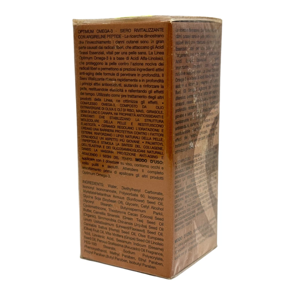 Optimum Omega 3 Fortifying Serum with Argireline Peptide 30ml/1.0oz. New Sealed - Image 2 of 2