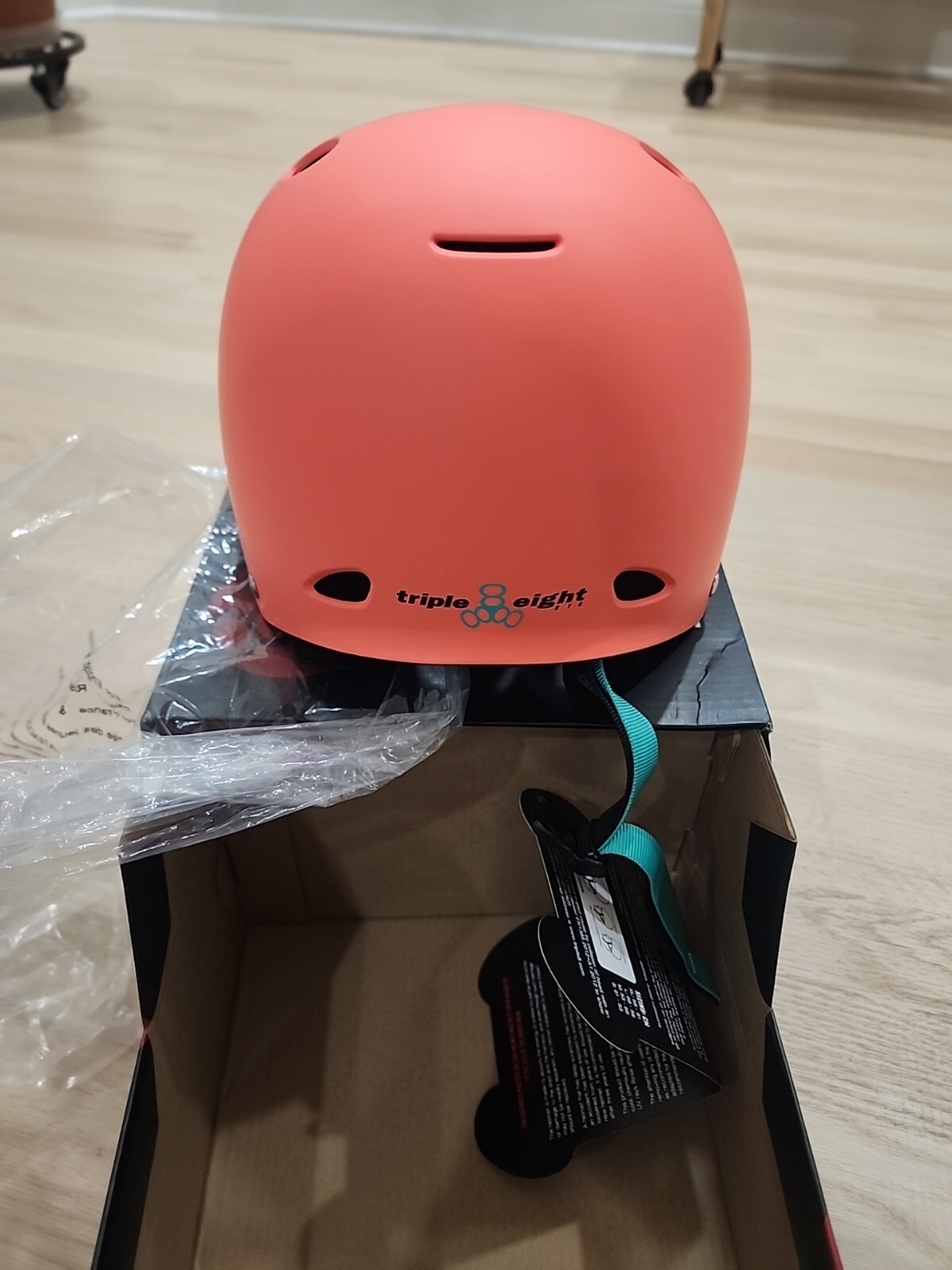 Triple Eight Brand Gotham Water Helmet Size XL Neon Tangerine Matte