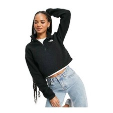 The North Face Women's Jacket 1/2 Zip Cropped Glacier Soft Fleece Pullover Top