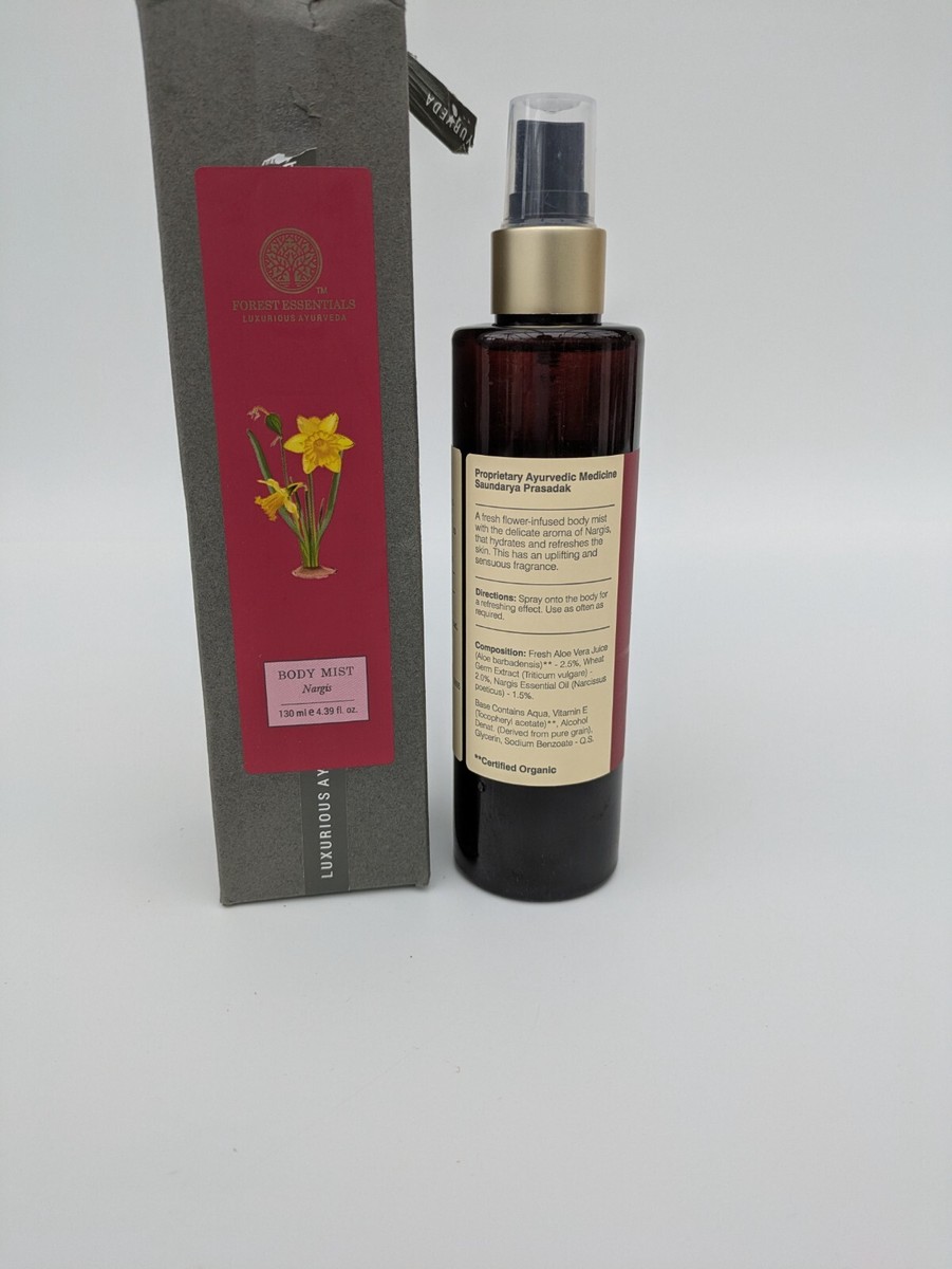 FOREST ESSENTIALS Nargis Body Mist 130ml Soften, Hydrate and
