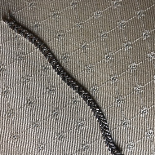 Vtg Bracelet Marked FAS 925 STERLING SILVER Safety Clasp