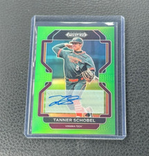 2022 Panini Prizm Draft Tanner Schobel Neon Green Prizm Auto 16/23