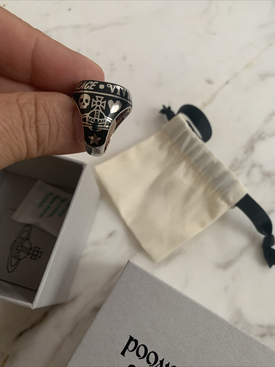 Palace x Vivienne Westwood College Ring Silver Size XXl In