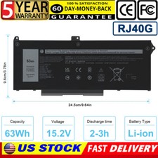 New RJ40G Battery for Dell Latitude 5420 5520 Precision 3560 01K2CF 075X16 WY9DX