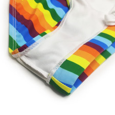Herren Niedrig Sitzende Schwimmen Slip Sexy Unterhose Strand Surf Shorts Rainbow