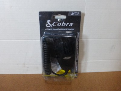 (NEW) Genuine COBRA M73 4-Pin Dynamic CB Microphone