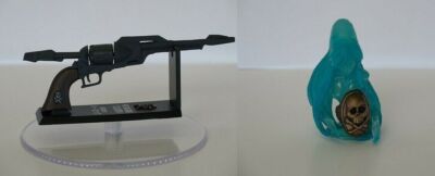 2 Gashapon ANELLO NIBELUNGHI + PISTOLA COSMO DRAGOON GUN VAR Harlock Galaxy 999