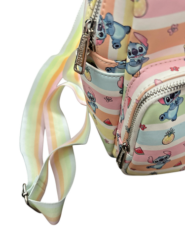 Loungefly Disney Stitch Fruits Mini Backpack Bag Summer Tropical Print - Picture 3 of 13