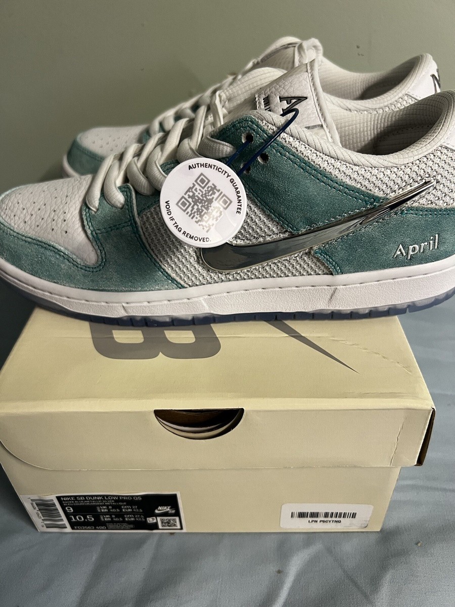 Size 9 - Nike SB Dunk Low x April Skateboards Turbo Green | eBay