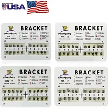 Dental Metal Brackets braces Mini/Standard MBT/Roth 022/018 Hooks 3/345 USA