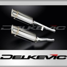 Suzuki GSX1400 2001-2004 Delkevic 200mm Round Stainless Exhaust Silencer Can Kit