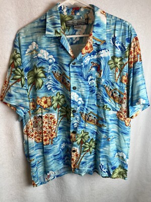 Hawaiian Shirt Mens S Short Sleeves Surfers Hula Girls By Pineapple Connection