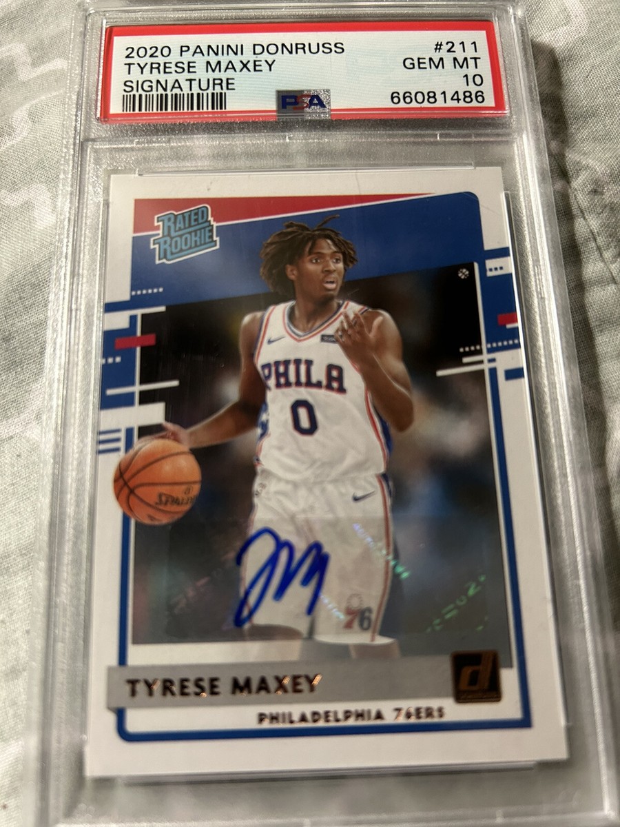 Tyrese Maxey Rated rookie Auto PSA10 Pop 5 | eBay