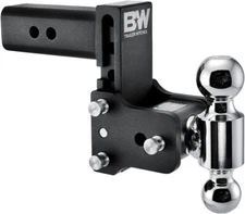 B&W Trailer Hitches Tow & Stow Adjustable Trailer Hitch Ball Mount - Fits 2.5" R