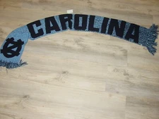 UNC North Carolina Tar Heels  NEW no tags   Knit Embroidered 5 foot long SCARF