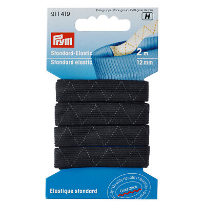 Prym Standard schwarz elastisch - 12 mm x 2 m