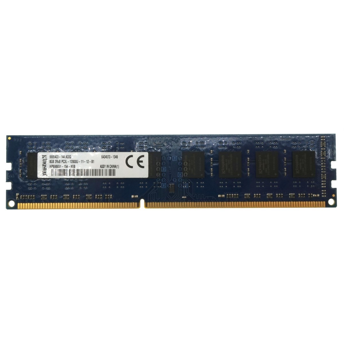 Kingston 9995403-144.A00G 8GB 2Rx8 PC3L-12800U-11-12-B1 RAM Memory