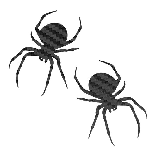 Pegatina araña - Paquete de 2 - Fibra de carbono - Calcomanía araña - Para uso en exteriores - Imagen 8 de 11