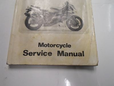 1995 Kawasaki Ninja ZX-6R ZX 6R Motorcycle Service Manual STAINED