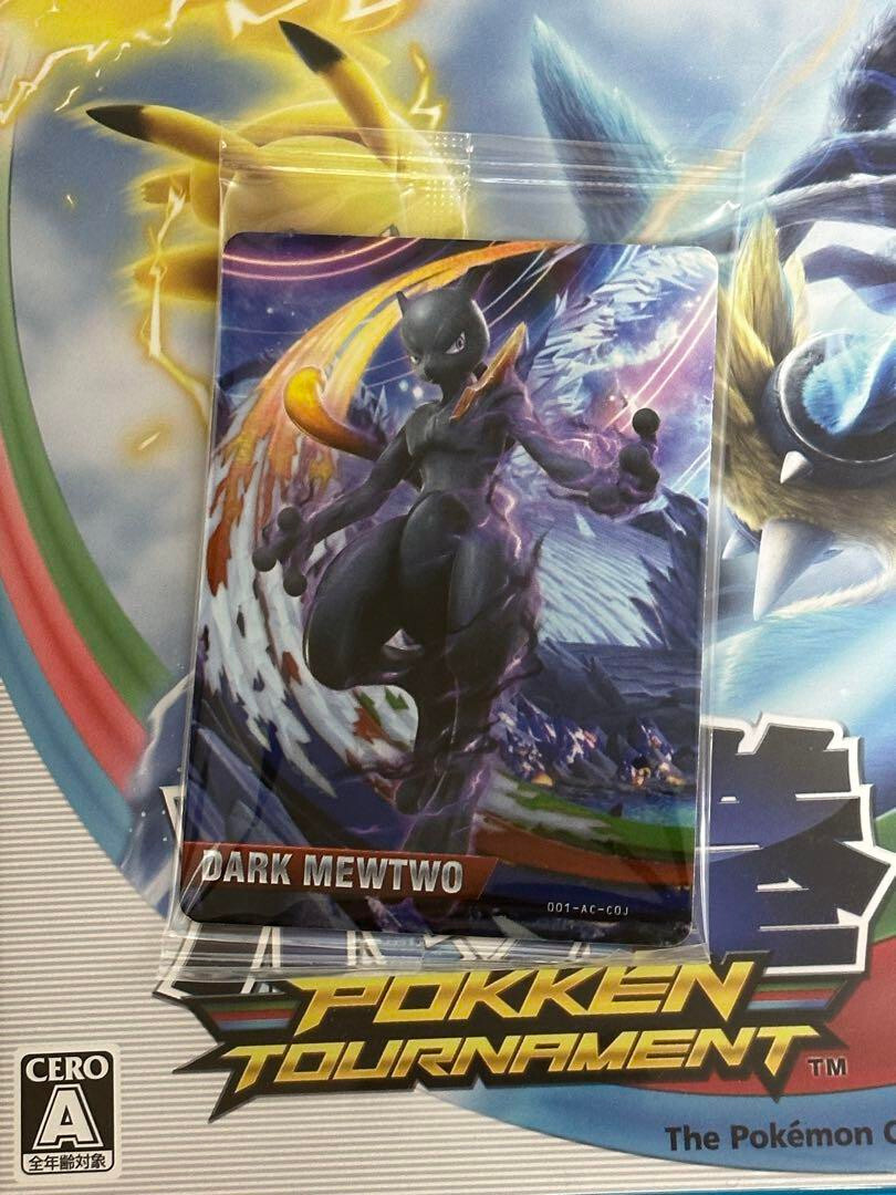 SHADOW MEWTWO DARK MEWTWO Pokemon Pokken Japanese Amiibo Card