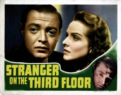 Tranger On The Third Floor poster Peter Lorre Margaret Talli - 1940 Movie Photo