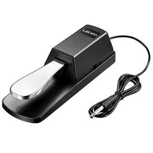 LEKATO Clavier Sustain Pedal 1/4" Pédale de pied de prise pour piano numérique MIDI