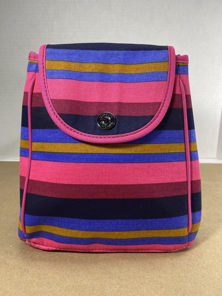 Tommy Hilfiger Pink and Blue Patterned Backpack Vintage Tommy Hilfiger Women Plaid Blue Pink Full Size Sling  main image 2