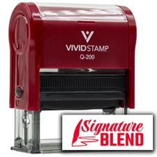 All Quality Signature Blend Self-Inking Rubber Stamp | Handcrafted Products