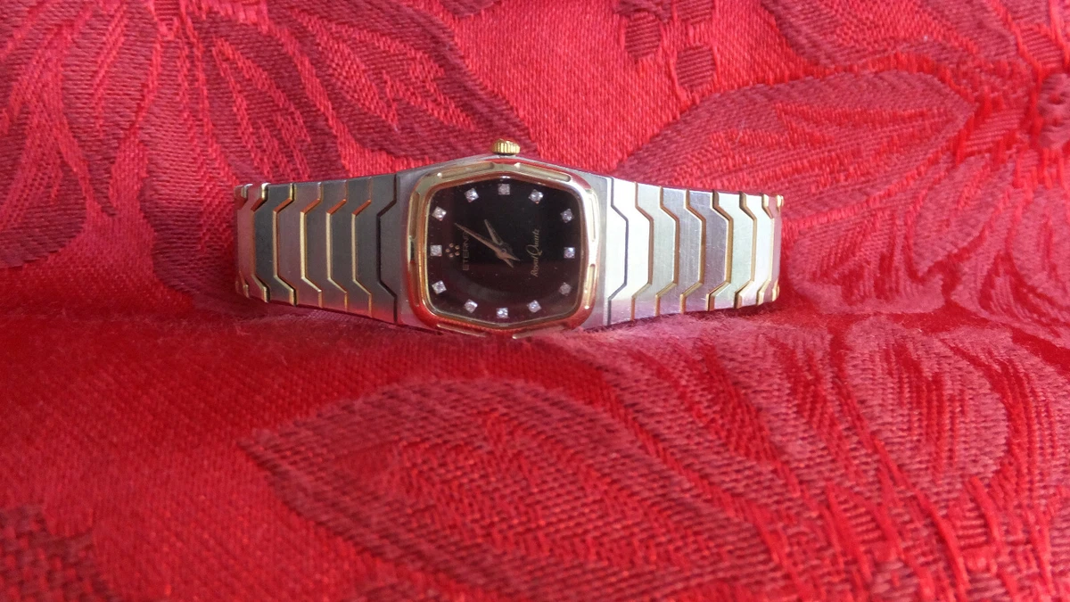 Eterna quartz top watch gold