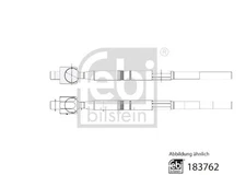 Febi Bilstein 183762 Inner Tie Rod for Toyota