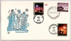 CHRISTMAS #4711 HOLY FAMILY #4945 3 WISE MEN MAGI NAKANO PERFINS, AUSTRALIA FDC