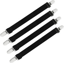 Improved Adjustable Elastic Boot Clips Boot Straps Pant Clips Stirrups Leg Strap