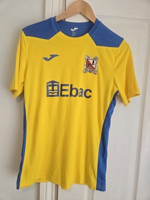 Darlington FC 2021/22 Special Edition 3rd Football Shirt Joma Yellow Blue Size S
