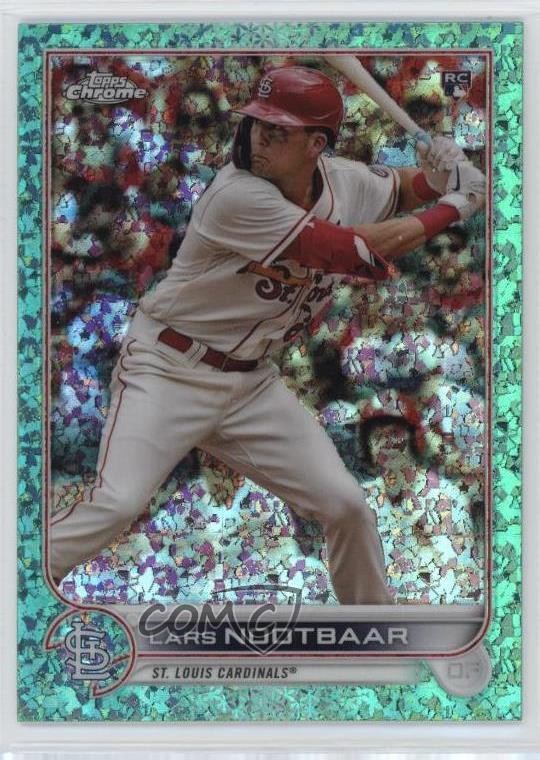 2022 Topps Chrome Aqua Mini-Diamond Refractor 105/199 Lars Nootbaar #19 04qy