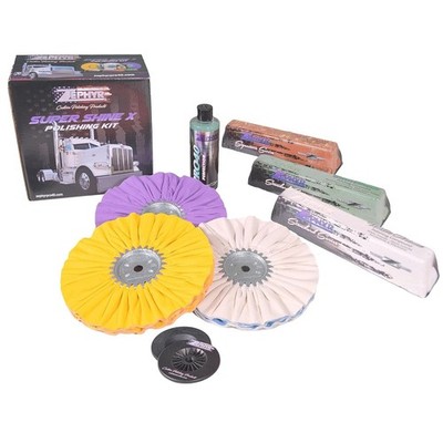 Super Shine X Big Rig Kit Zephyr Aluminum Polishing Metal Rigs Fuel Tanks Wheels