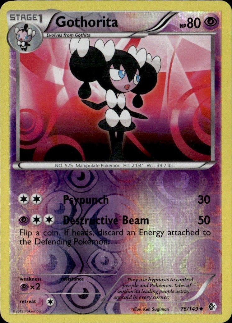 Gothorita Reverse Holo Uncommon BCR Boundaries Crossed 76/149 LP