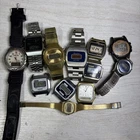 REPAIR LOT 12 Vintage Digital Ani-Digi Watches Casio Timex Seiko Citizen Pulsar