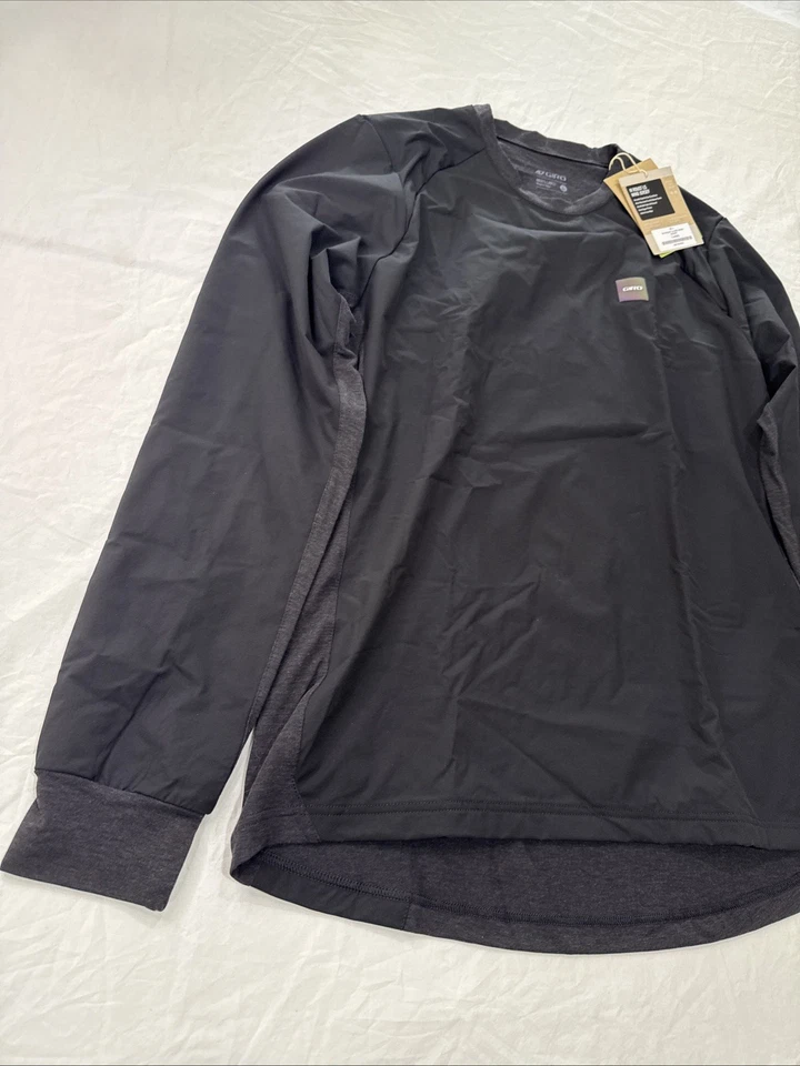 Jersey Giro Roust Manga Larga Viento Hombre US Grande Negro - Nuevo con Etiquetas Foto 2 de 4