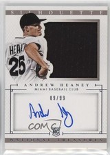 2014 Panini National Treasures Rookie Silhouette 9/99 Andrew Heaney #34 Auto 5w7