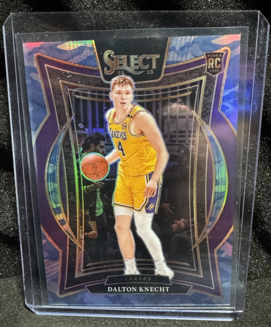 2024-25 Panini Select Concourse Dalton Knecht #91  Blue Camo Prizm /99 (RC)